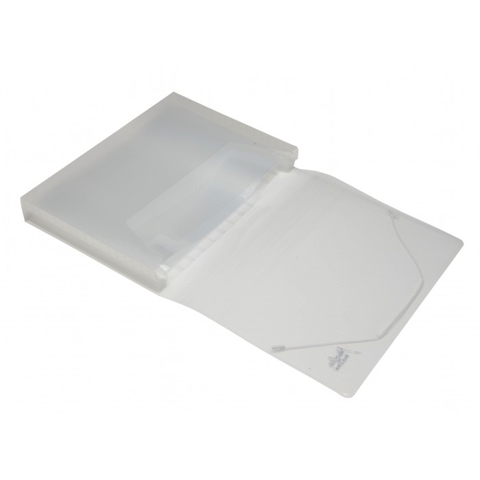 PASTA SANFONADA A4 - 12 DIVISÕES - CRISTAL - 1UN